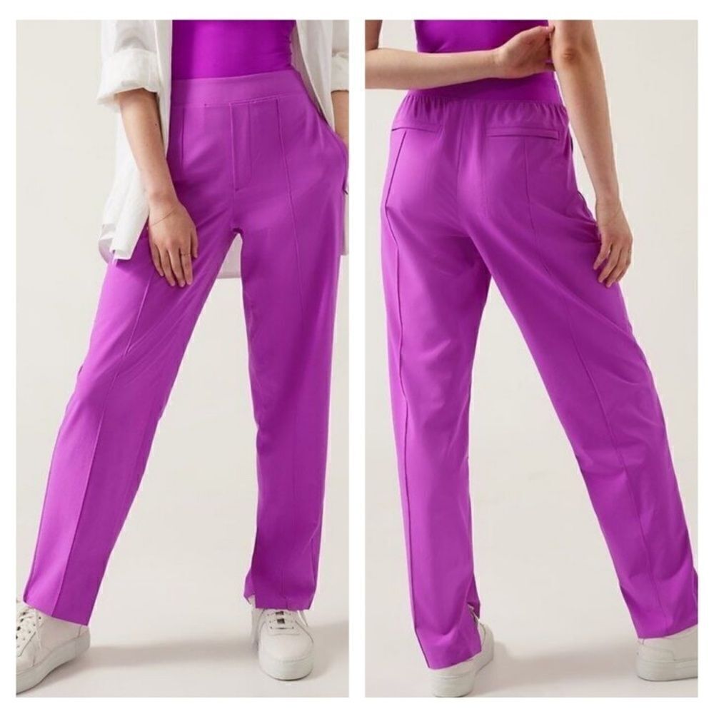 ATHLETA Brooklyn Heights Vienna Slim Pant Jazzy Purple 6